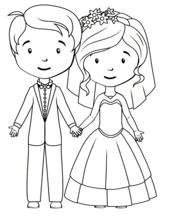 無料で印刷可能 結婚式 ぬりえ