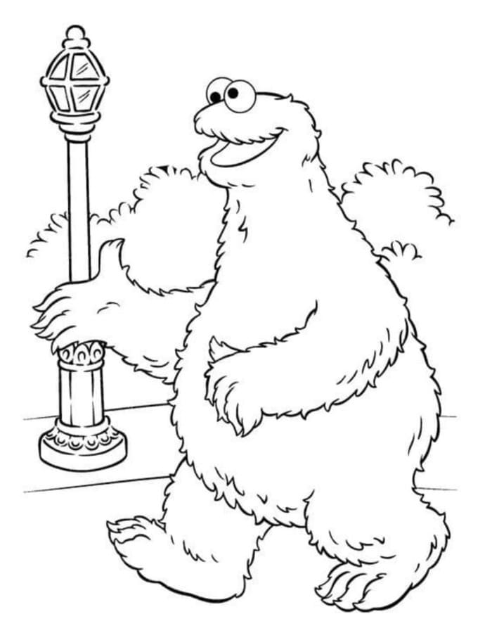 無料で印刷可能 クッキーモンスター 描く ぬりえ