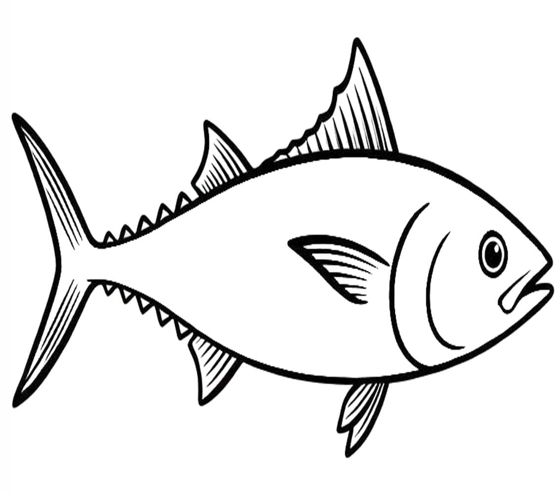 無料で印刷可能 マグロ ぬりえ