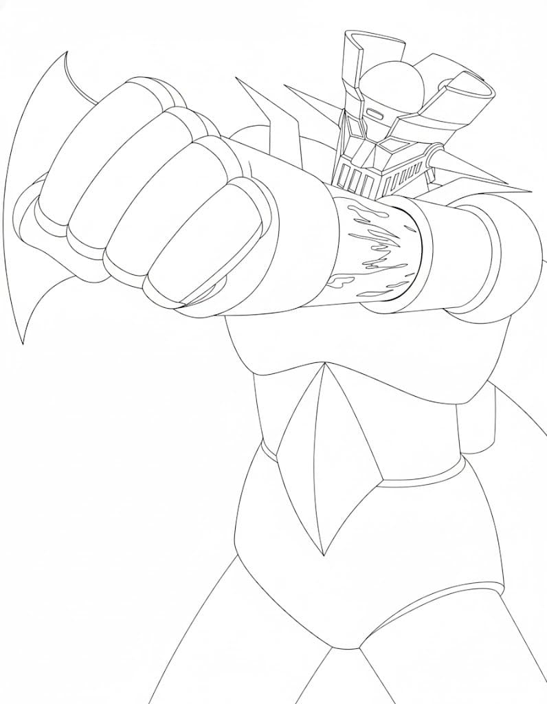 無料で印刷可能 マジンガーZ 描く ぬりえ