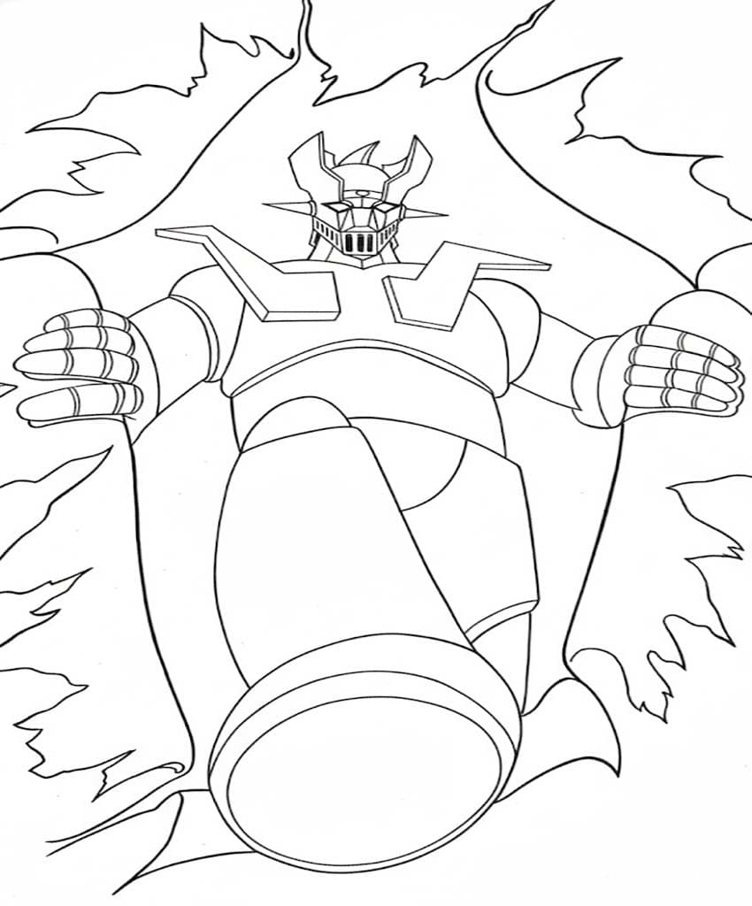 無料で印刷可能 マジンガーZ ぬりえ