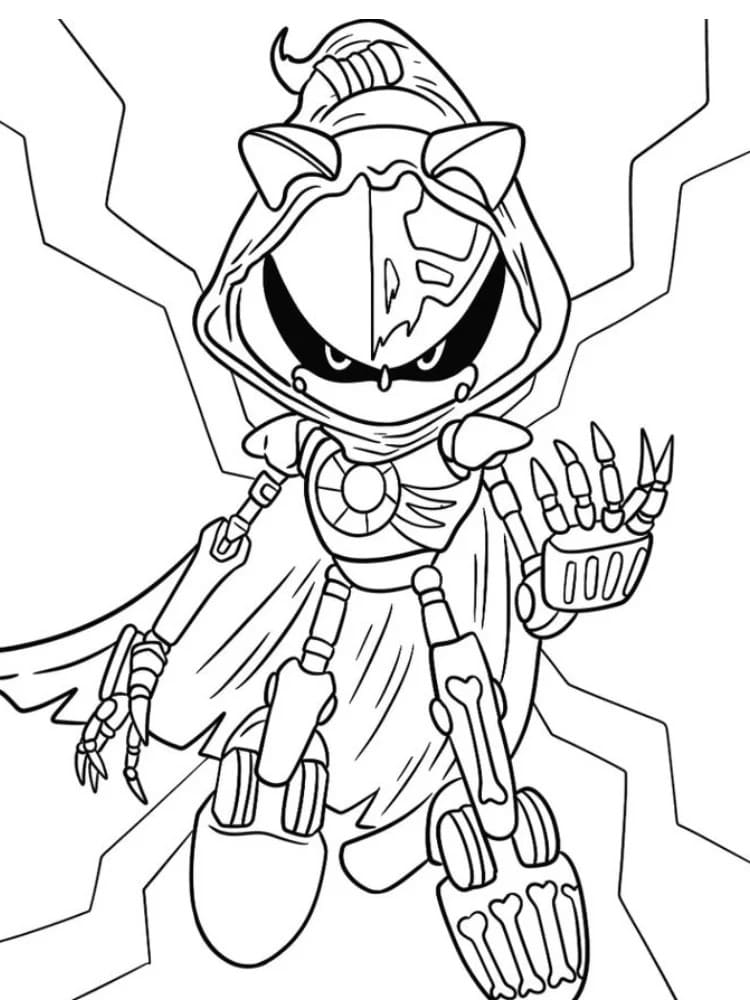 無料で印刷可能 メタルソニック 描く ぬりえ