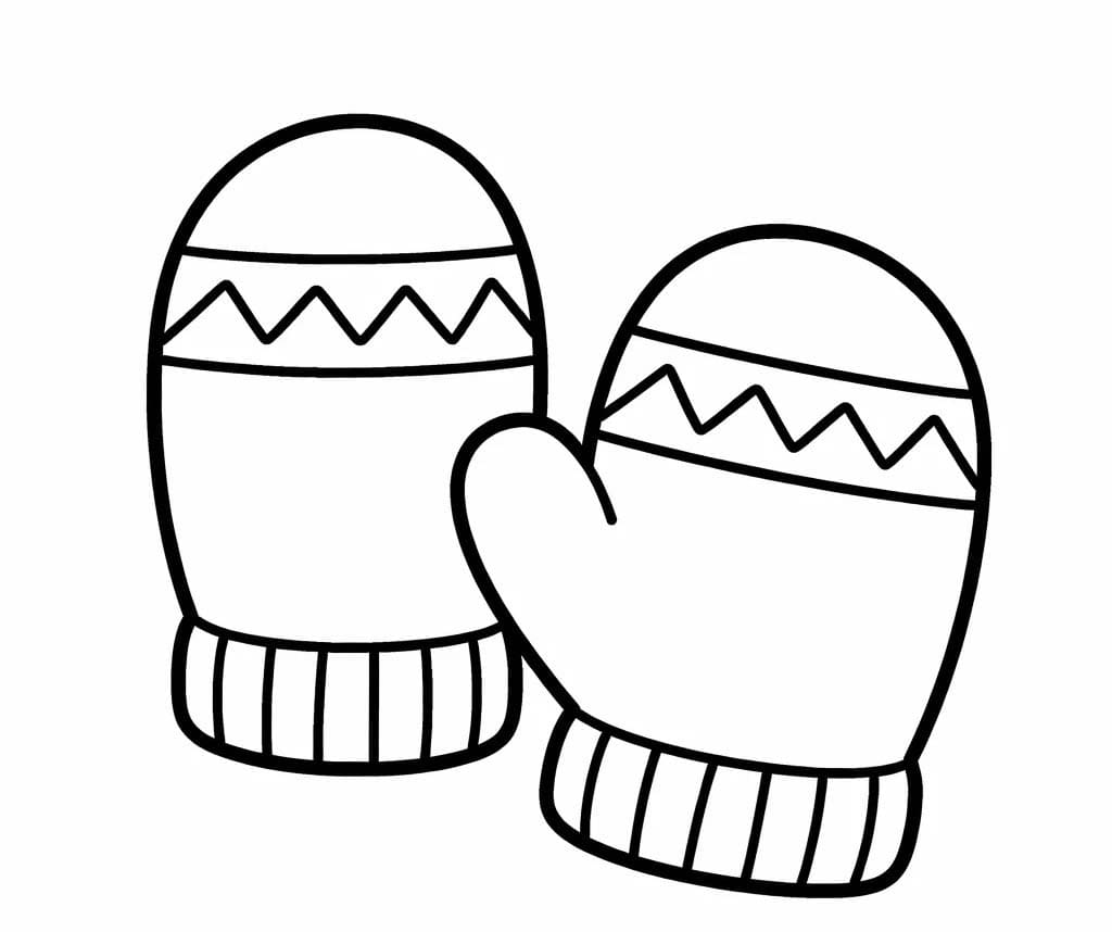 無料で印刷可能 ミトン ぬりえ