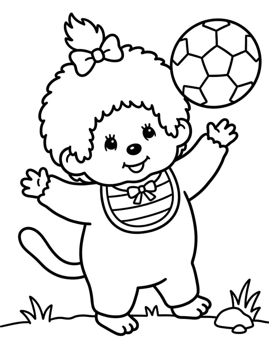 無料で印刷可能 モンチッチ 描く ぬりえ