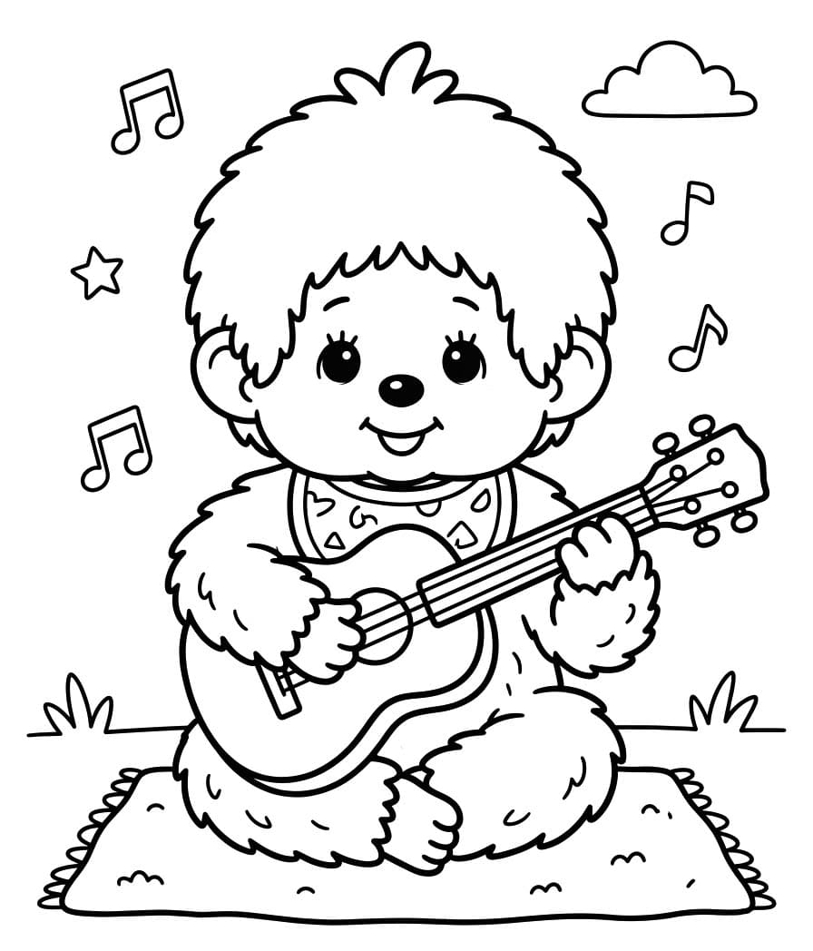 無料で印刷可能 モンチッチ ぬりえ