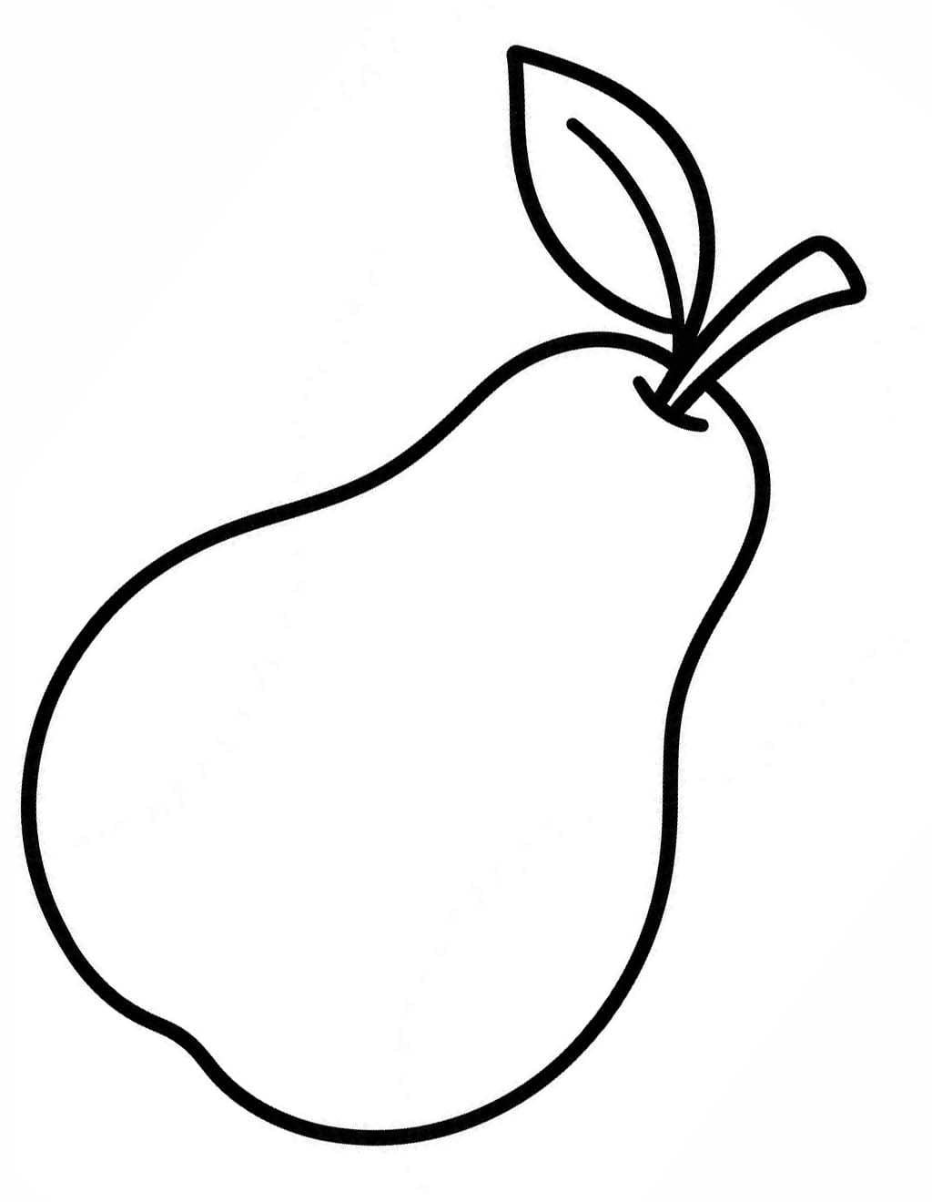 無料で印刷可能 ナシ 描く ぬりえ