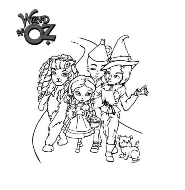 無料で印刷可能 オズの魔法使い 描く ぬりえ