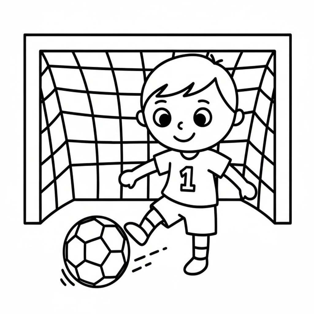 無料で印刷可能 サッカー 描く ぬりえ
