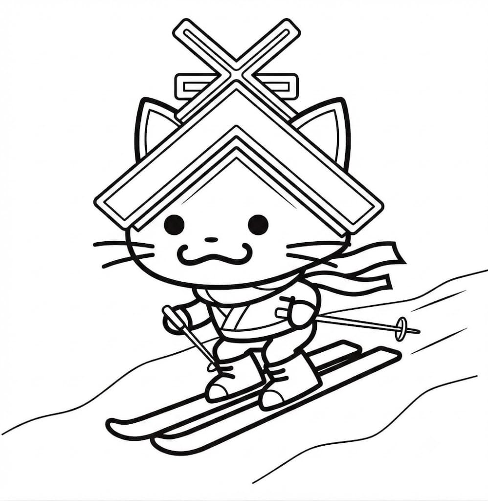 無料で印刷可能 しまねっこ ぬりえ