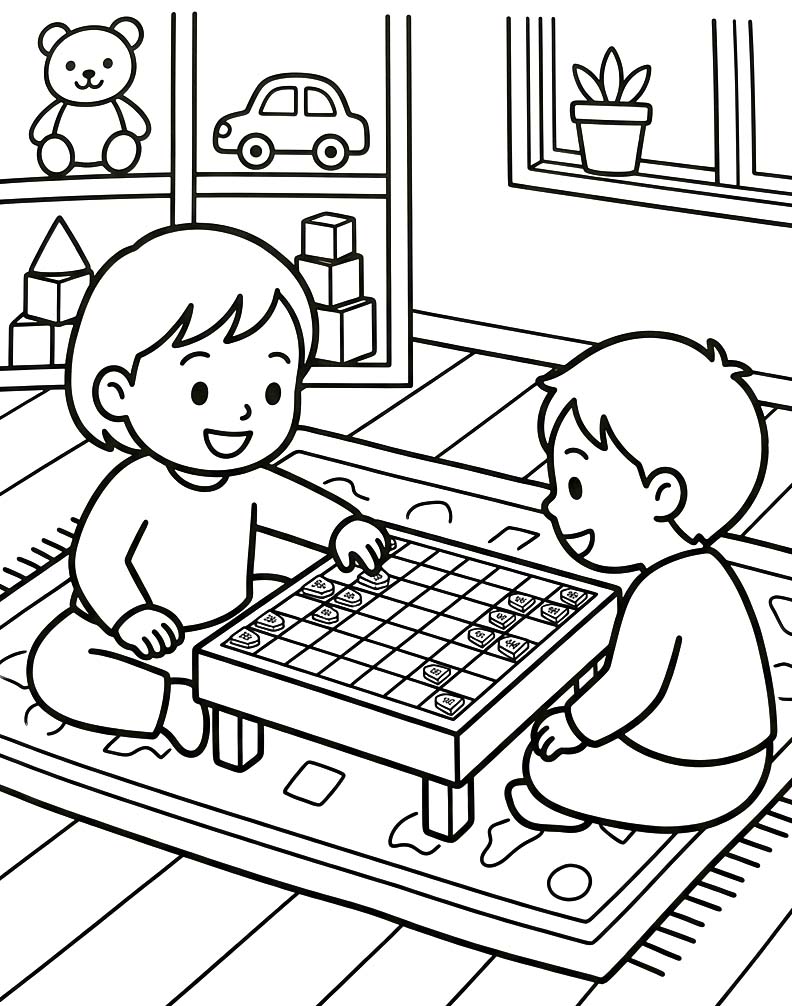 無料で印刷可能 将棋 ぬりえ