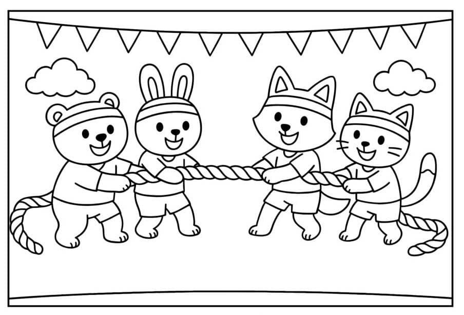 無料で印刷可能 スポーツの日 ぬりえ