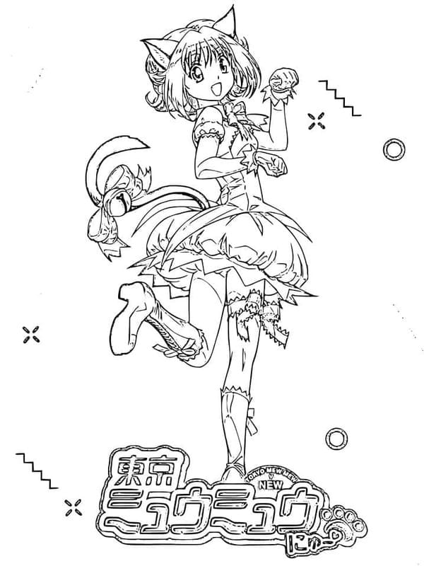 無料で印刷可能 東京ミュウミュウ ぬりえ