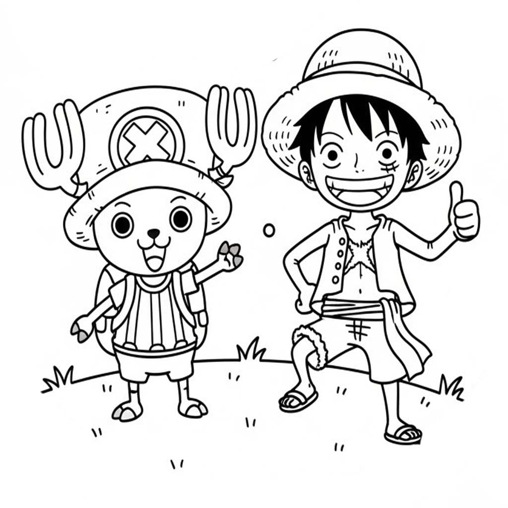 無料で印刷可能トニートニー・チョッパー 描く ぬりえ