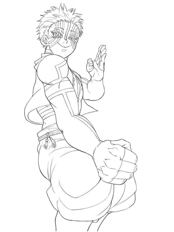 無料で印刷可能 猗窩座 描く ぬりえ