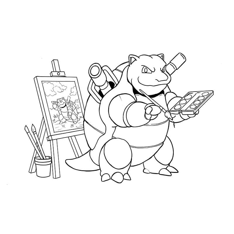 無料で カメックス ぬりえ