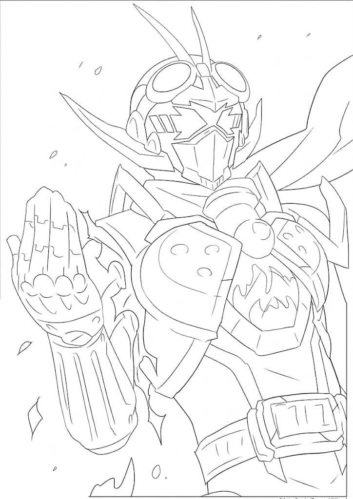 無料で 仮面ライダーガッチャード 描く ぬりえ