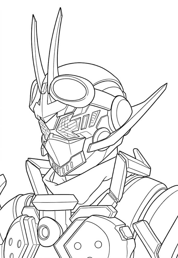 無料で 仮面ライダーガッチャード ぬりえ