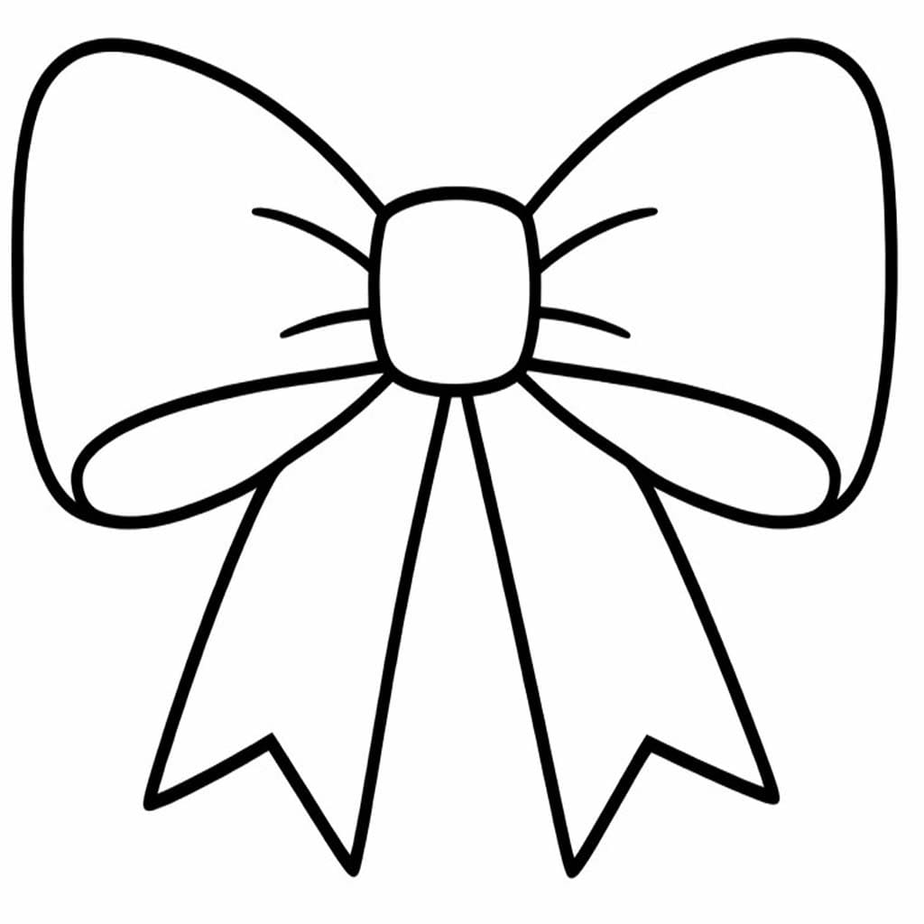 無料で 髪の弓 描く ぬりえ