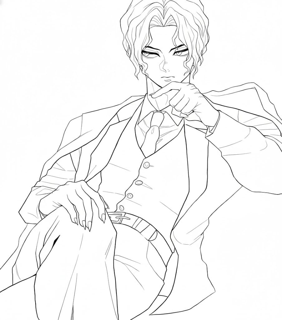 無料で 鬼舞辻無惨 描く ぬりえ