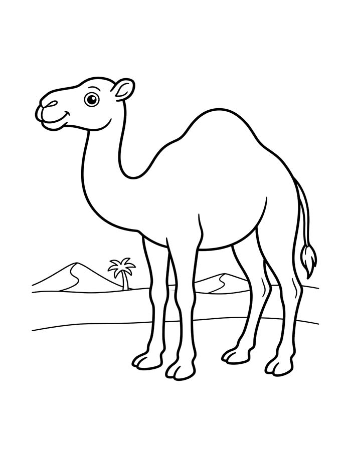 無料で キャメル 描く ぬりえ
