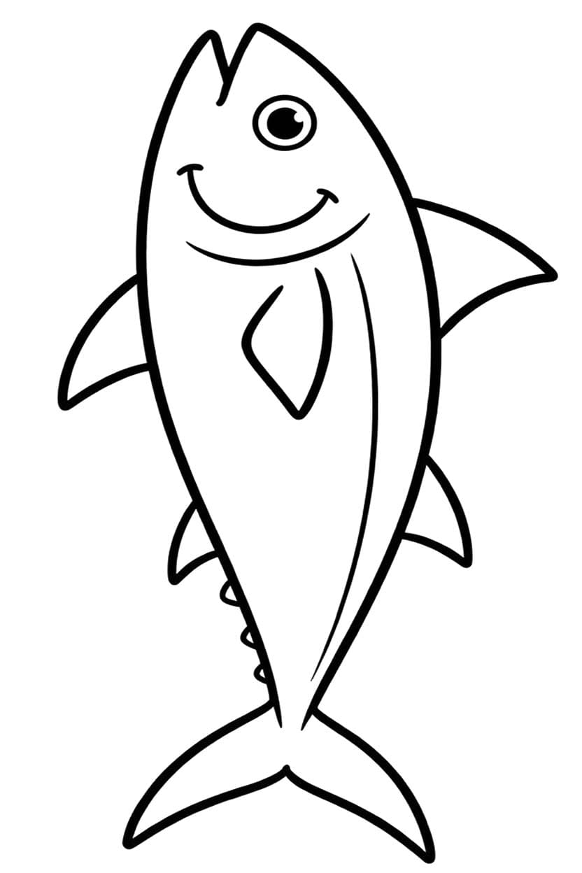 無料で マグロ ぬりえ