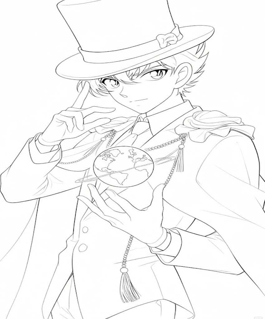 無料で まじっく快斗 描く ぬりえ