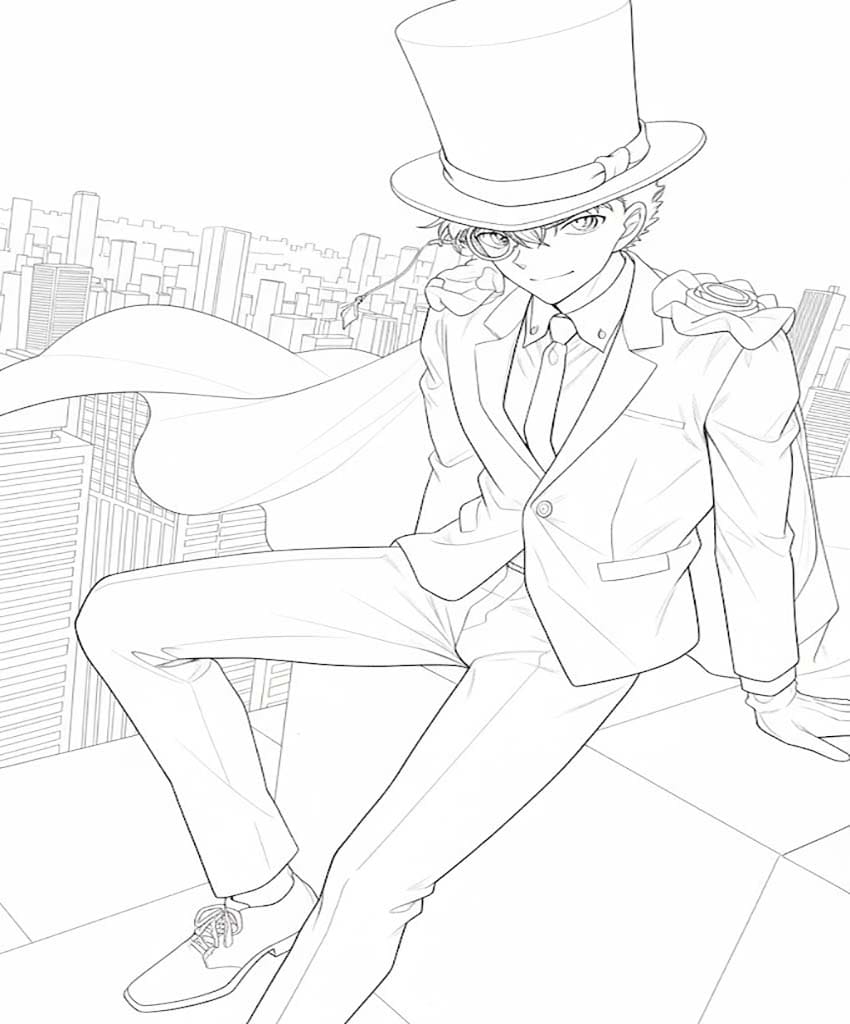 無料で まじっく快斗 ぬりえ