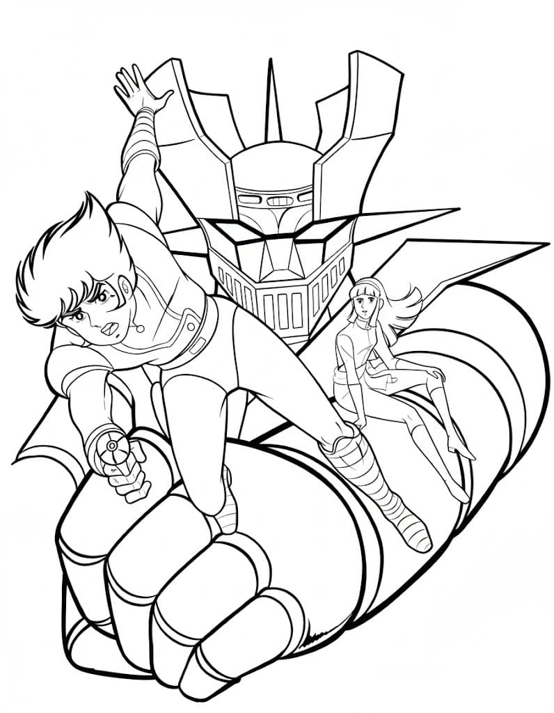 無料で マジンガーZ ぬりえ