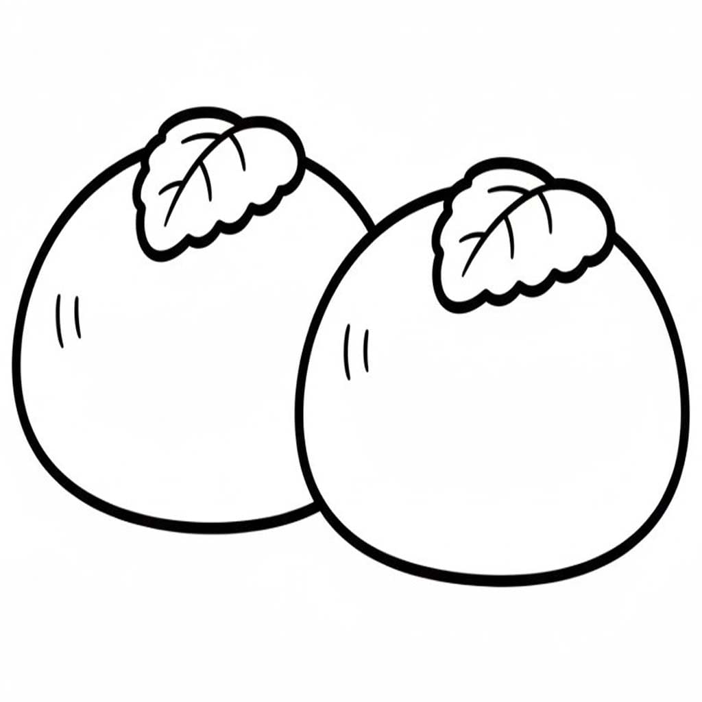 無料で 餅 ぬりえ