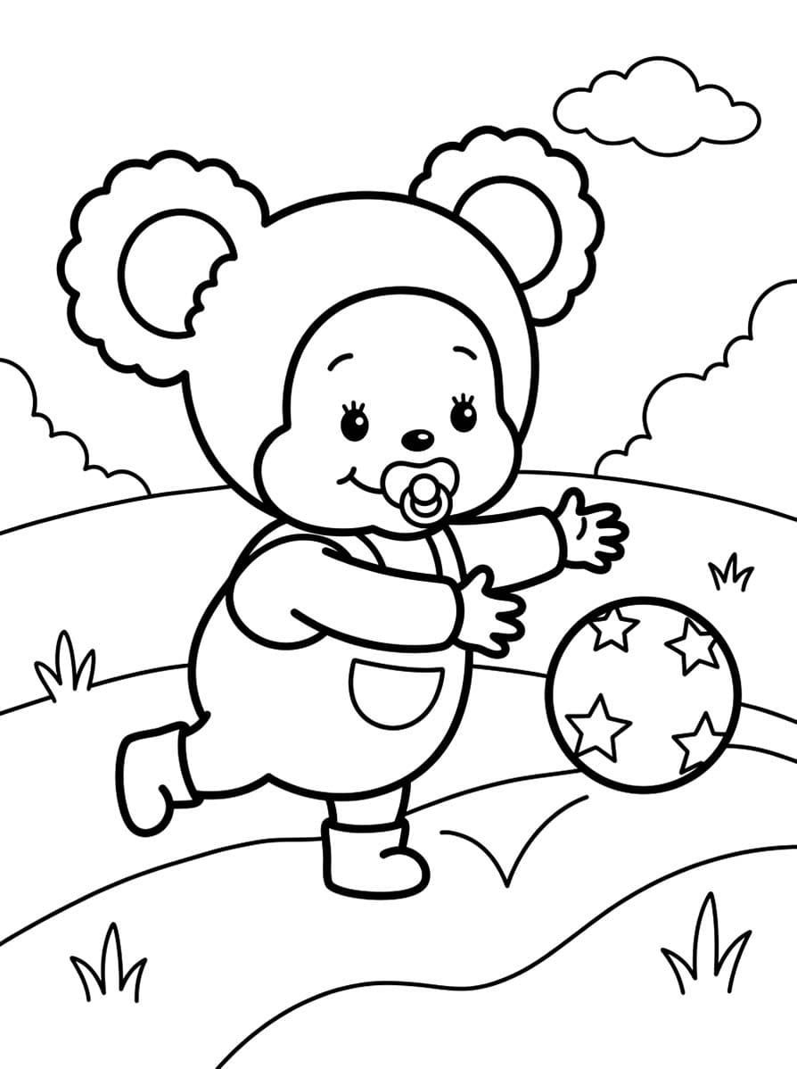 無料で モンチッチ 描く ぬりえ