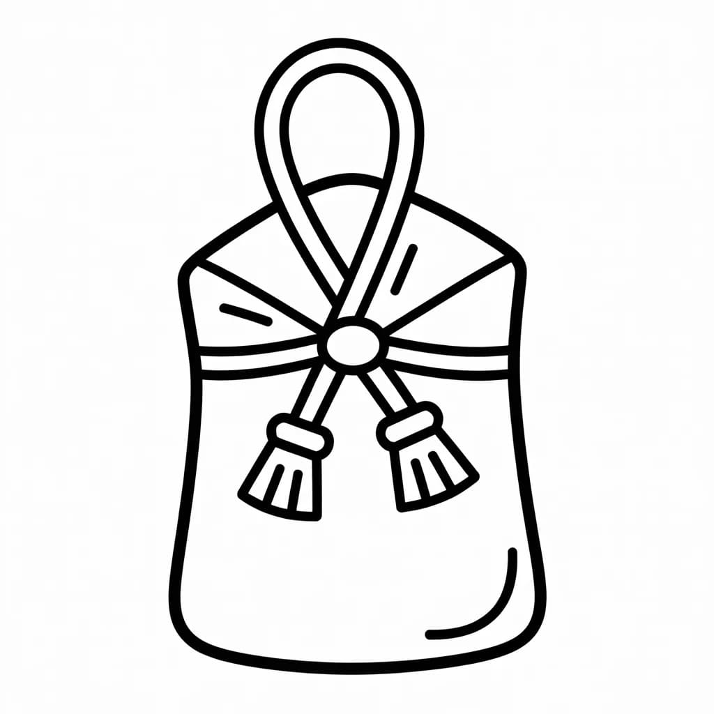 無料で お守り ぬりえ