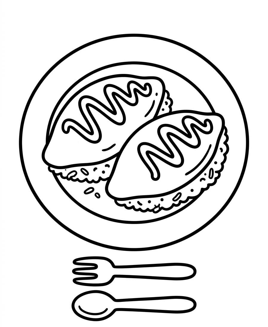 無料で オムライス 描く ぬりえ