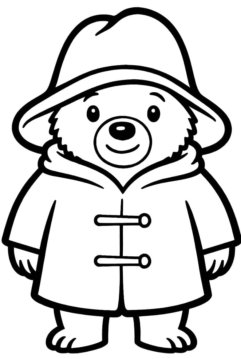 無料で パディントン ぬりえ