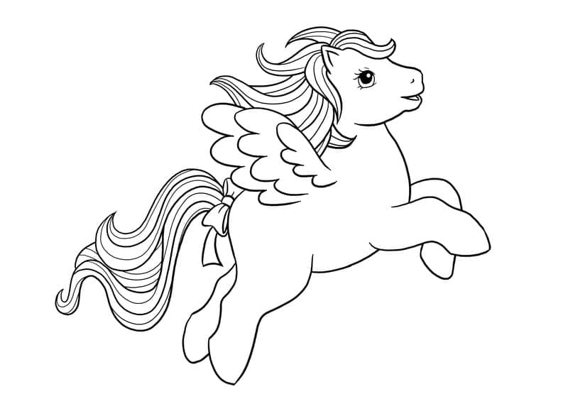 無料で ペガサス 描く ぬりえ