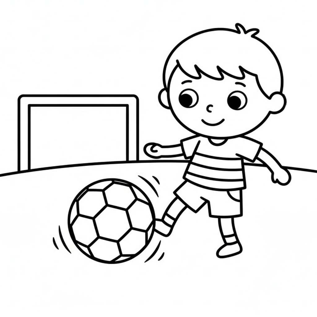 無料で サッカー 描く ぬりえ