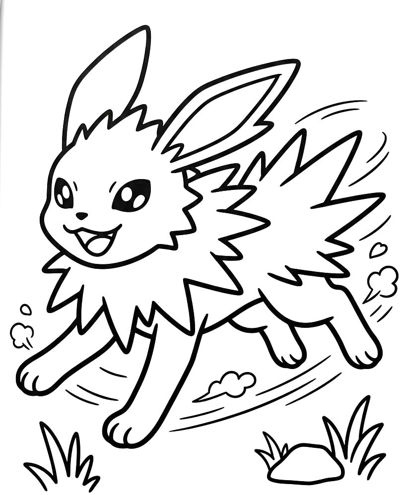 無料で サンダース 描く ぬりえ