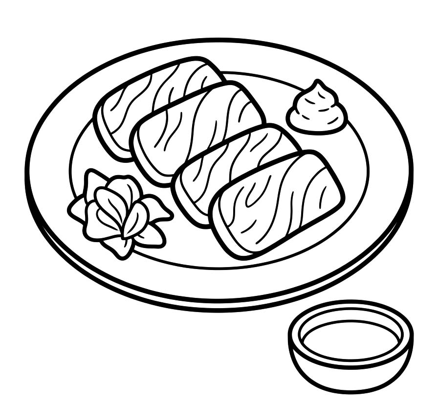 刺身 ぬりえ ぬりえ