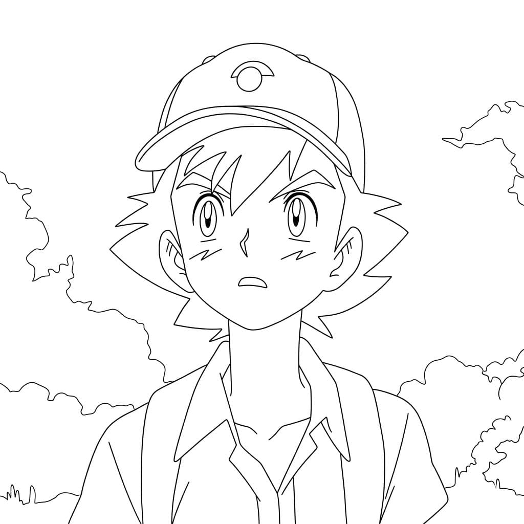 無料で サトシ 描く ぬりえ