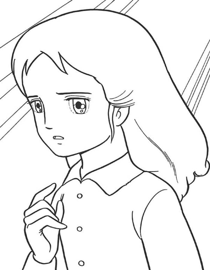 無料で 小公女セーラ ぬりえ