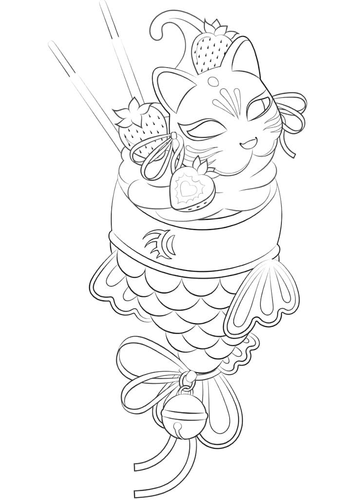 無料で たい焼き ぬりえ