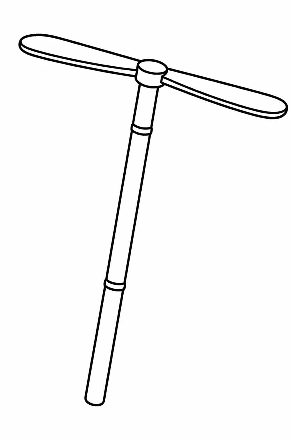 無料で 竹とんぼ ぬりえ