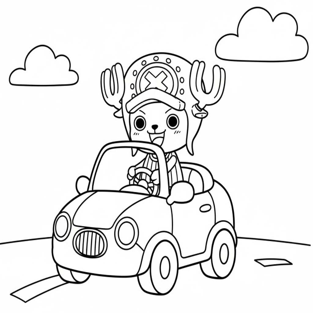 無料でトニートニー・チョッパー 描く ぬりえ