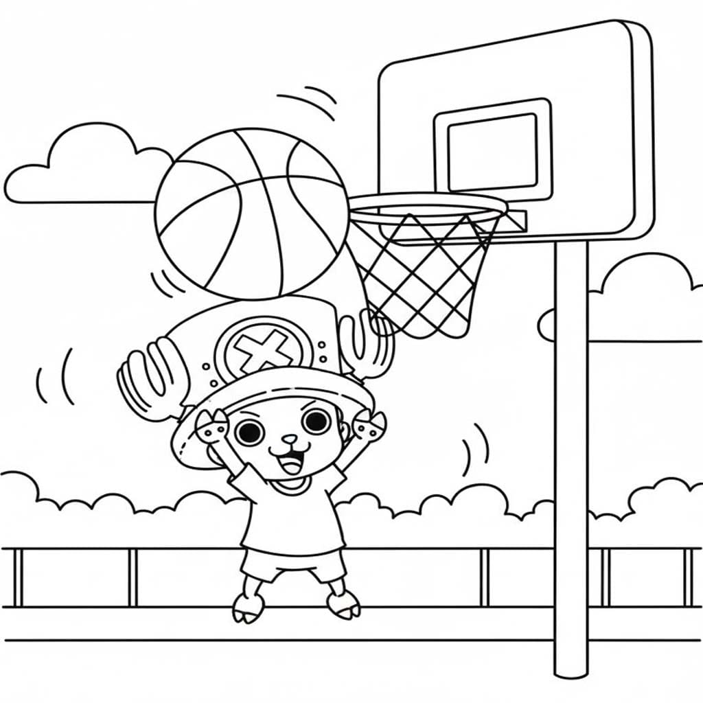 無料で トニートニー・チョッパー ぬりえ