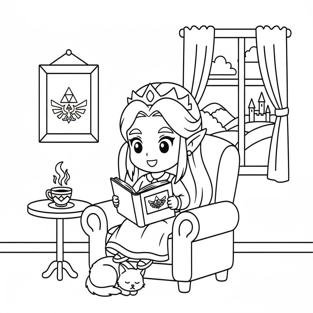 無料で ゼルダの伝説 描く ぬりえ