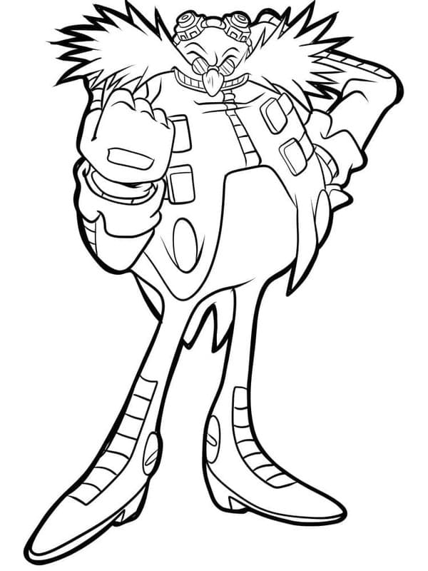 無料 ドクター・エッグマン ぬりえ