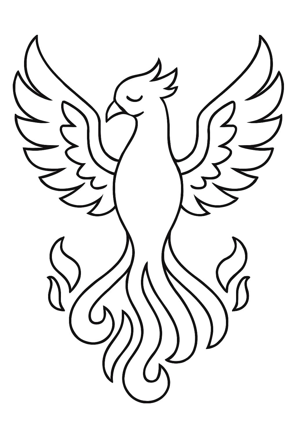 フェニックス ぬりえ ぬりえ