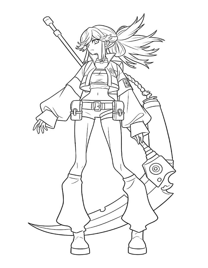 無料 ガチアクタ 描く ぬりえ