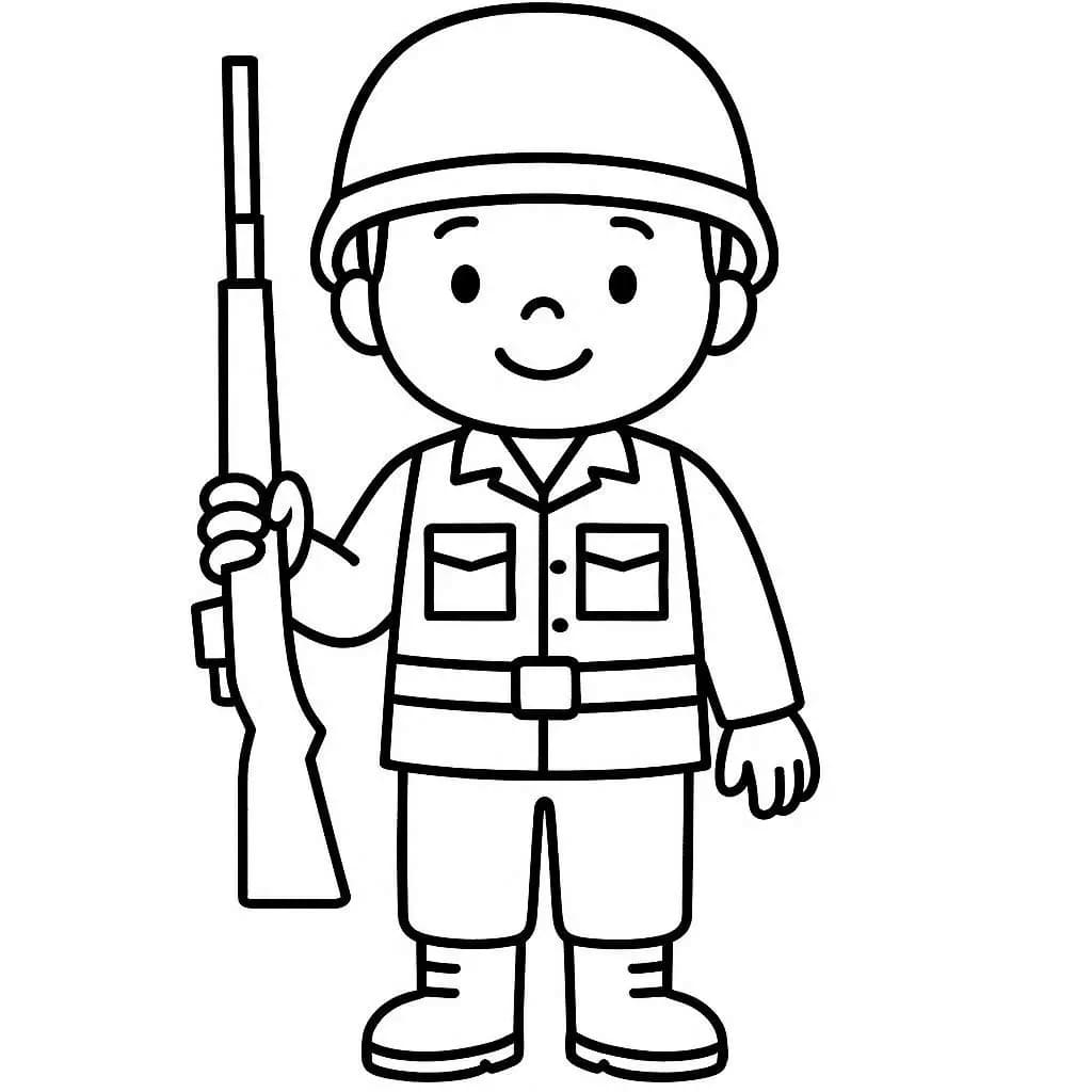 無料 兵士たち 描く ぬりえ