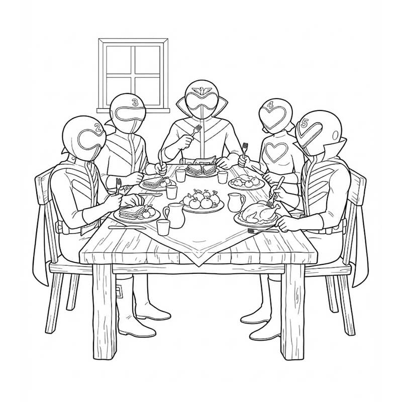 無料 秘密戦隊ゴレンジャー 描く ぬりえ