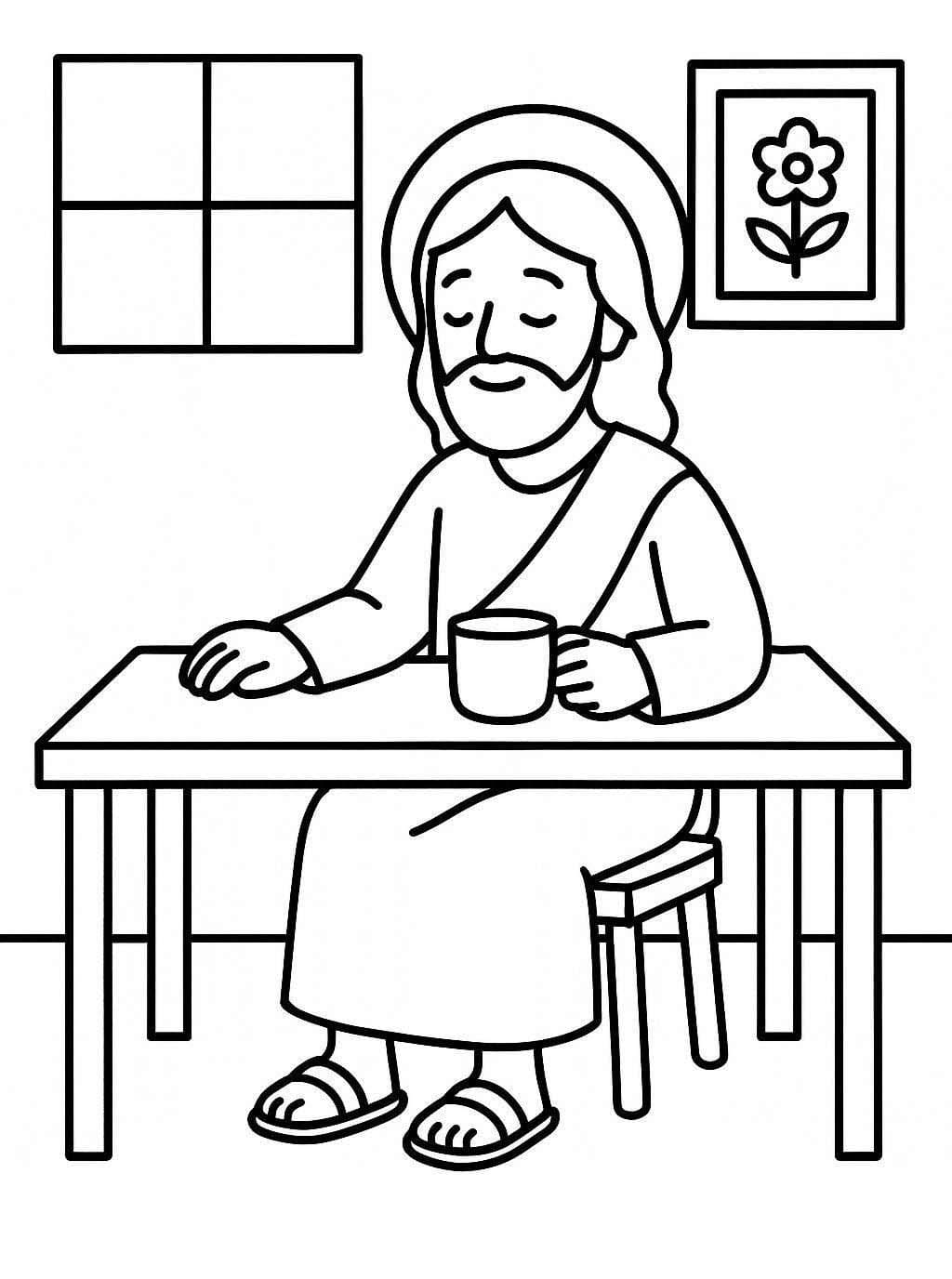 無料 イエス 描く ぬりえ